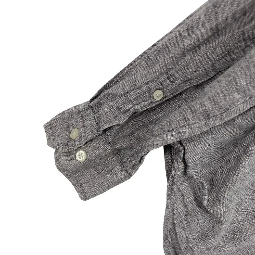 Banana Republic Linen Button Down Shirt Camden Fit Small Mens Breathable Summer